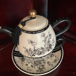 Mud Pie Stacking Tea For One Set